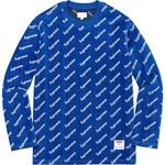 Supreme Velour Diagonal Logo L S Top (FW17)