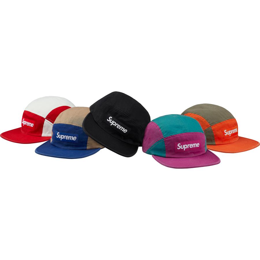 Supreme Contrast Panel Camp Cap (FW18) - $44