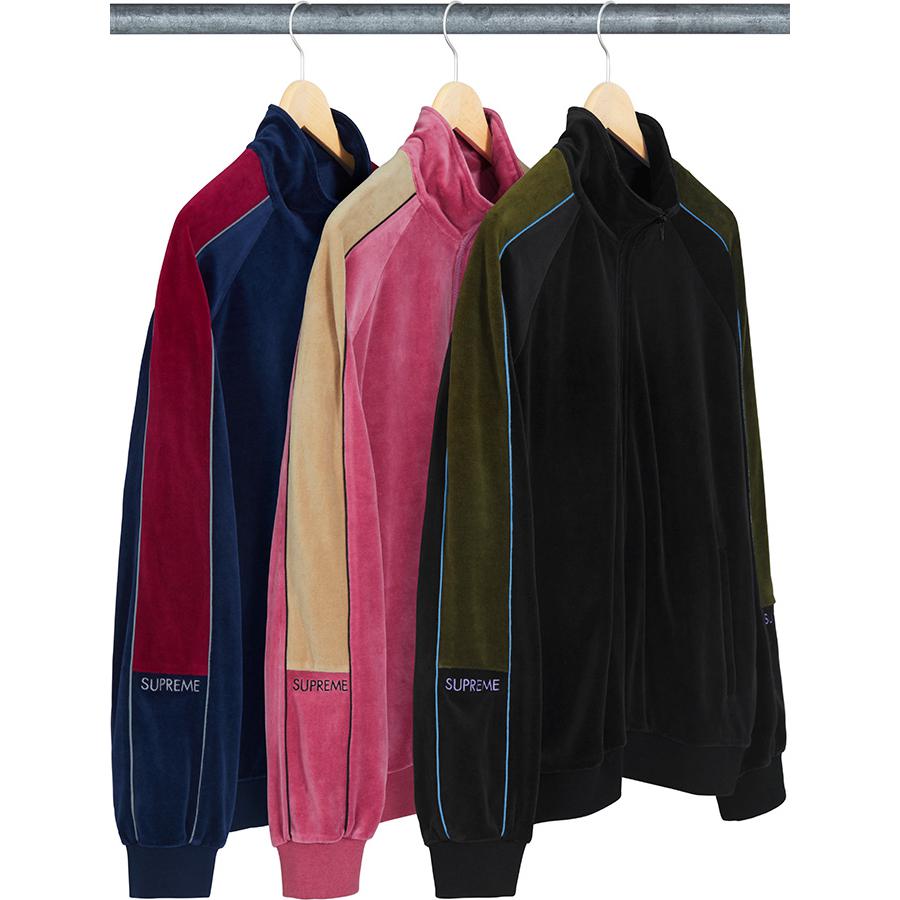 Supreme Velour Track Jacket (FW18) - $148