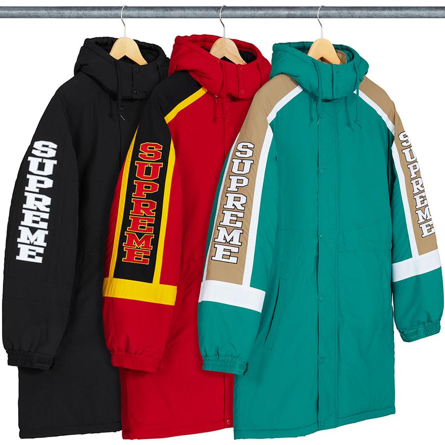 Supreme Sleeve Logo Sideline Parka (FW18) - $238