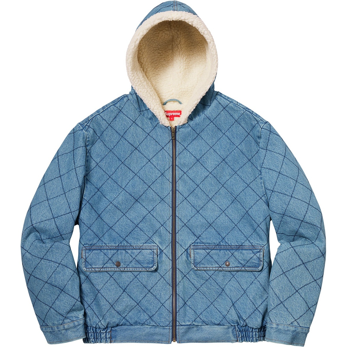 Supreme Quilted Denim Pilot Jacket (FW18) - $198