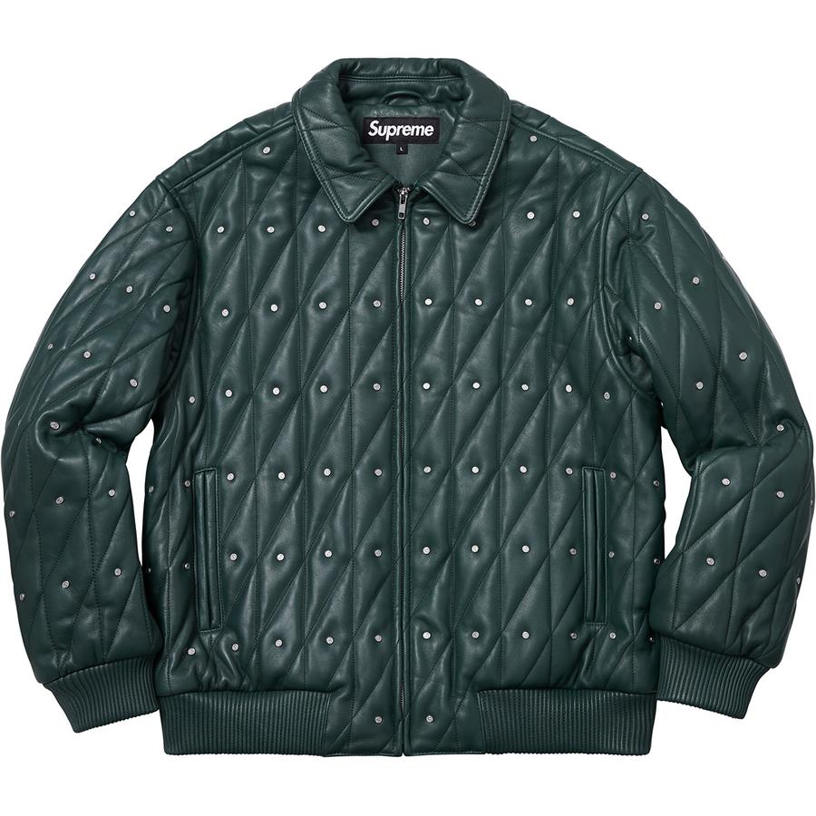 Supreme Quilted Studded Leather Jacket (FW18) - $698