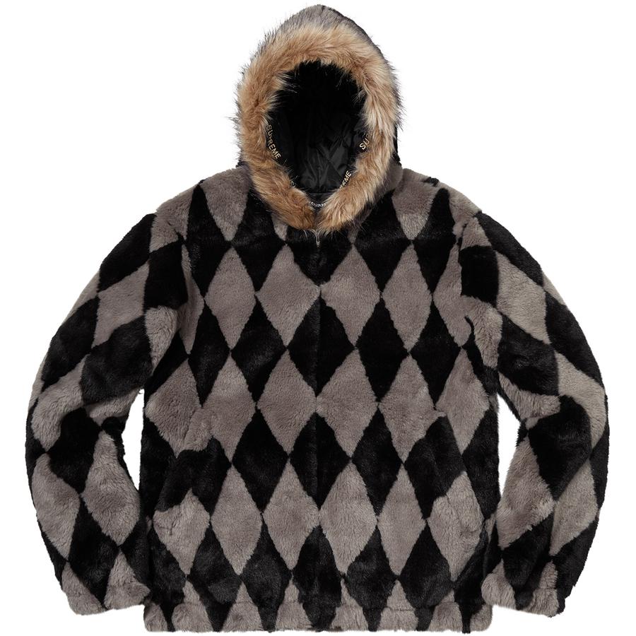Supreme Diamond Faux Fur Jacket (FW18) - $398
