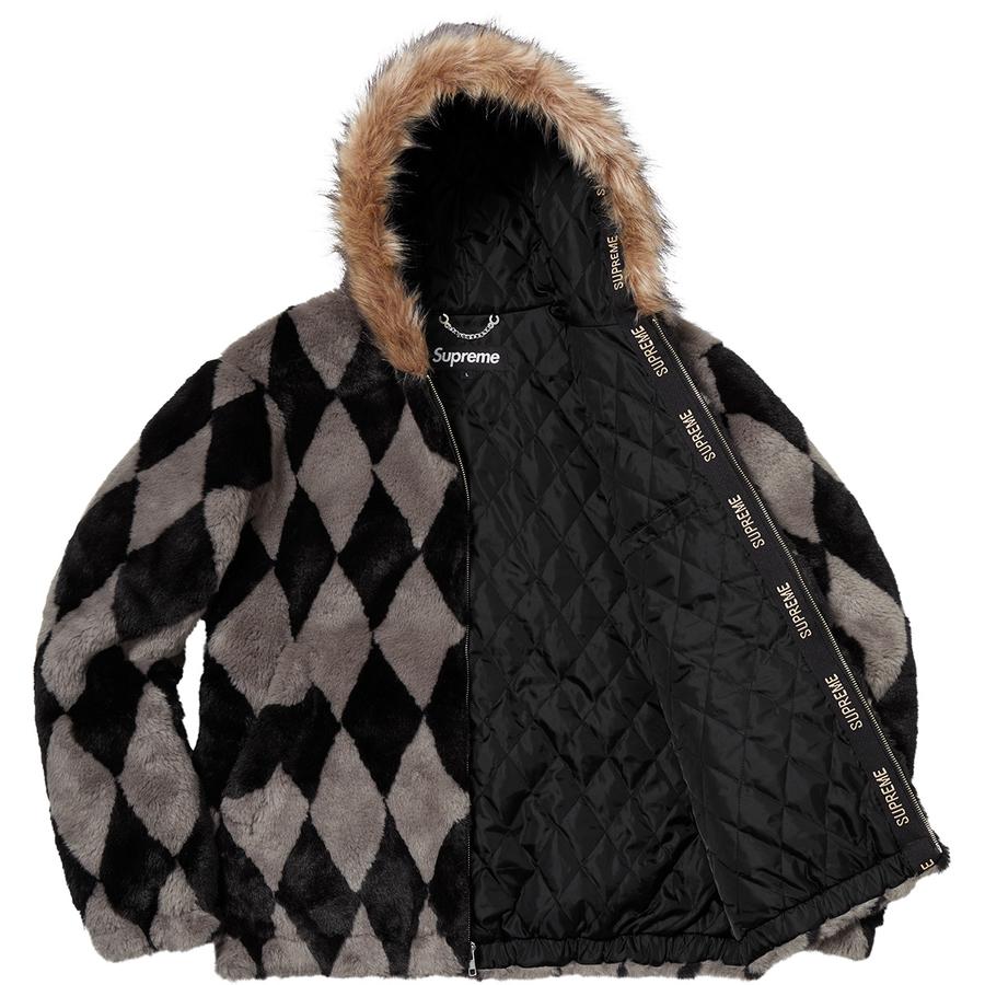 Supreme Diamond Faux Fur Jacket (FW18) - $398