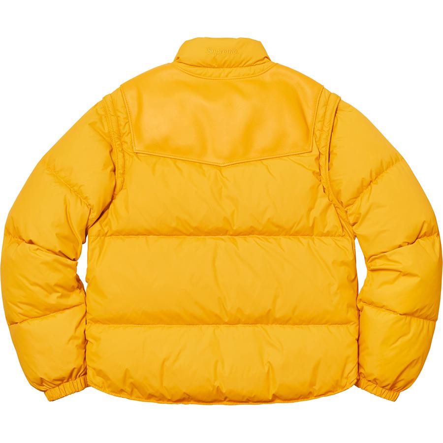 Supreme Supreme Schott Down Leather Vest Puffy Jacket (FW18) - $628