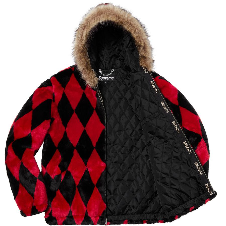 Supreme Diamond Faux Fur Jacket (FW18) - $398