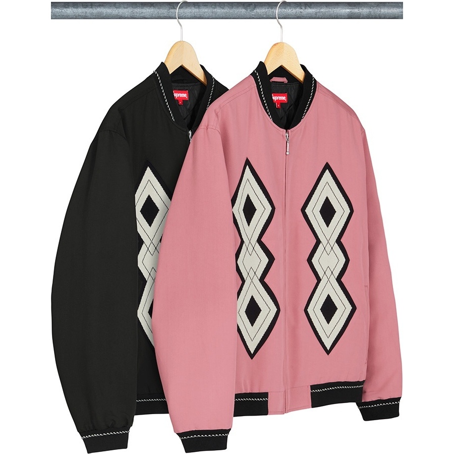 Supreme Diamond Rayon Bomber (FW18) - $188