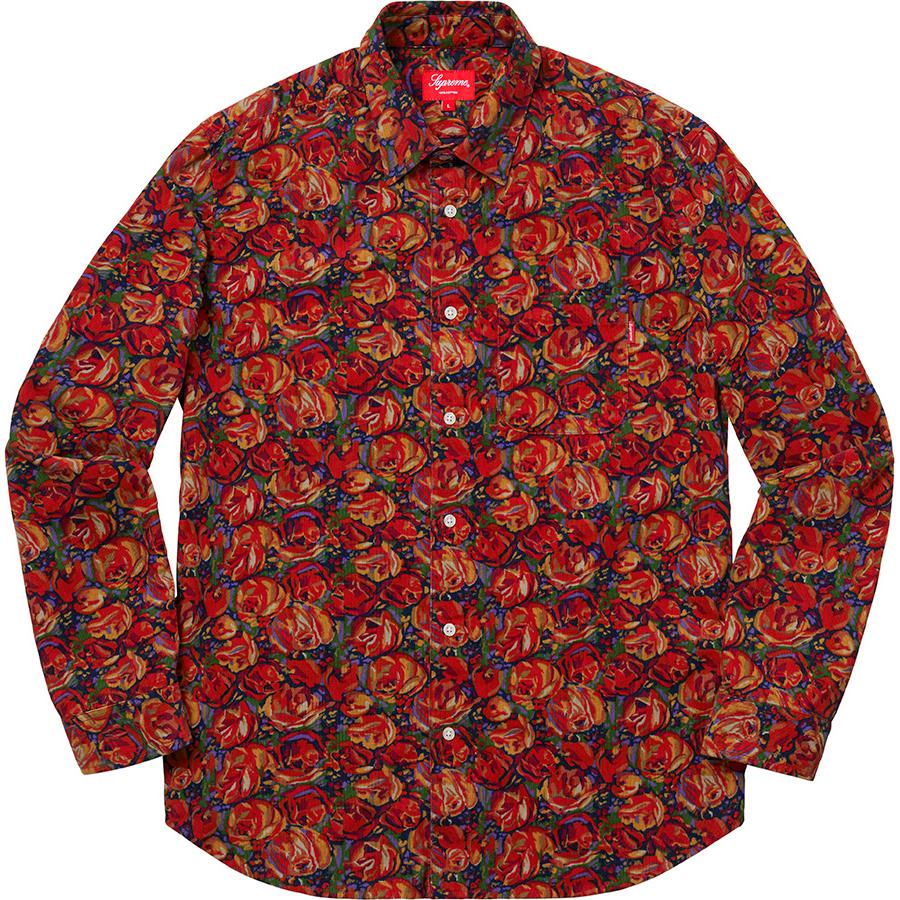 Supreme Roses Corduroy Shirt (FW18) - $128