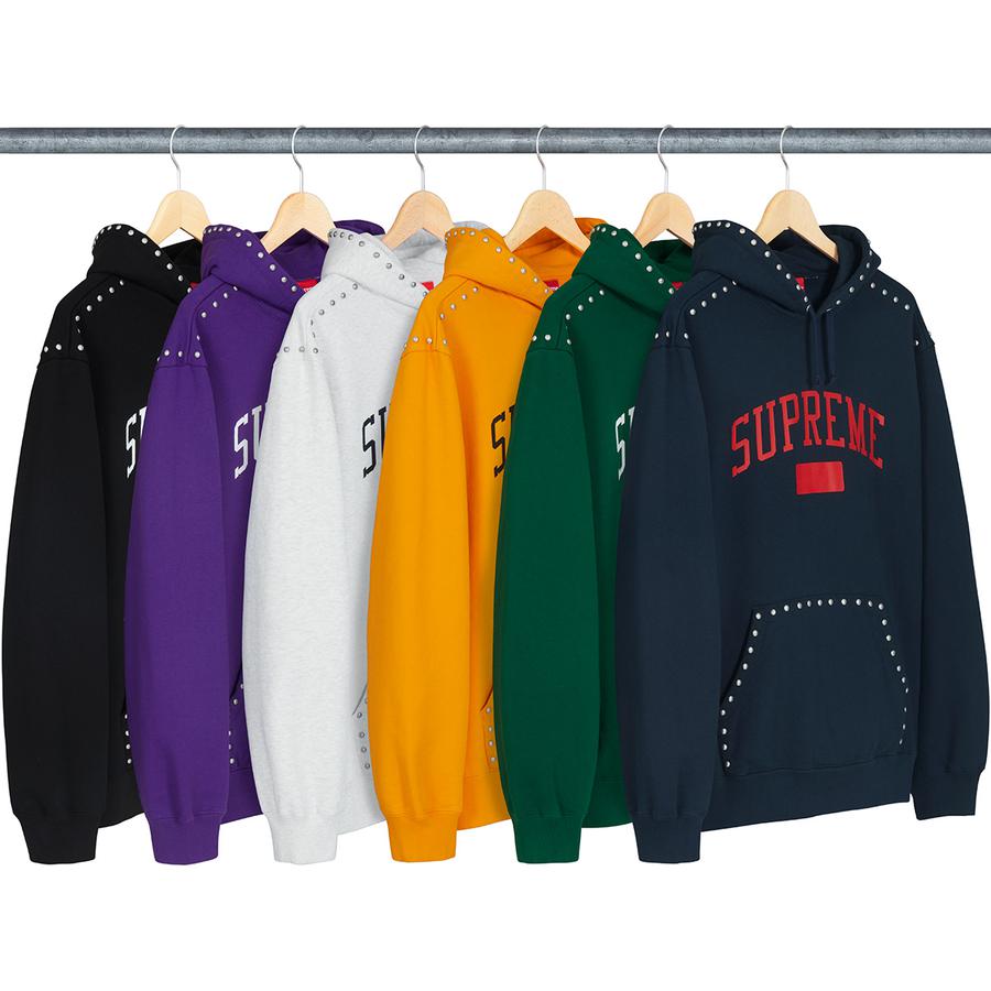 Supreme Studded Hooded Sweatshirt (FW18) - $178