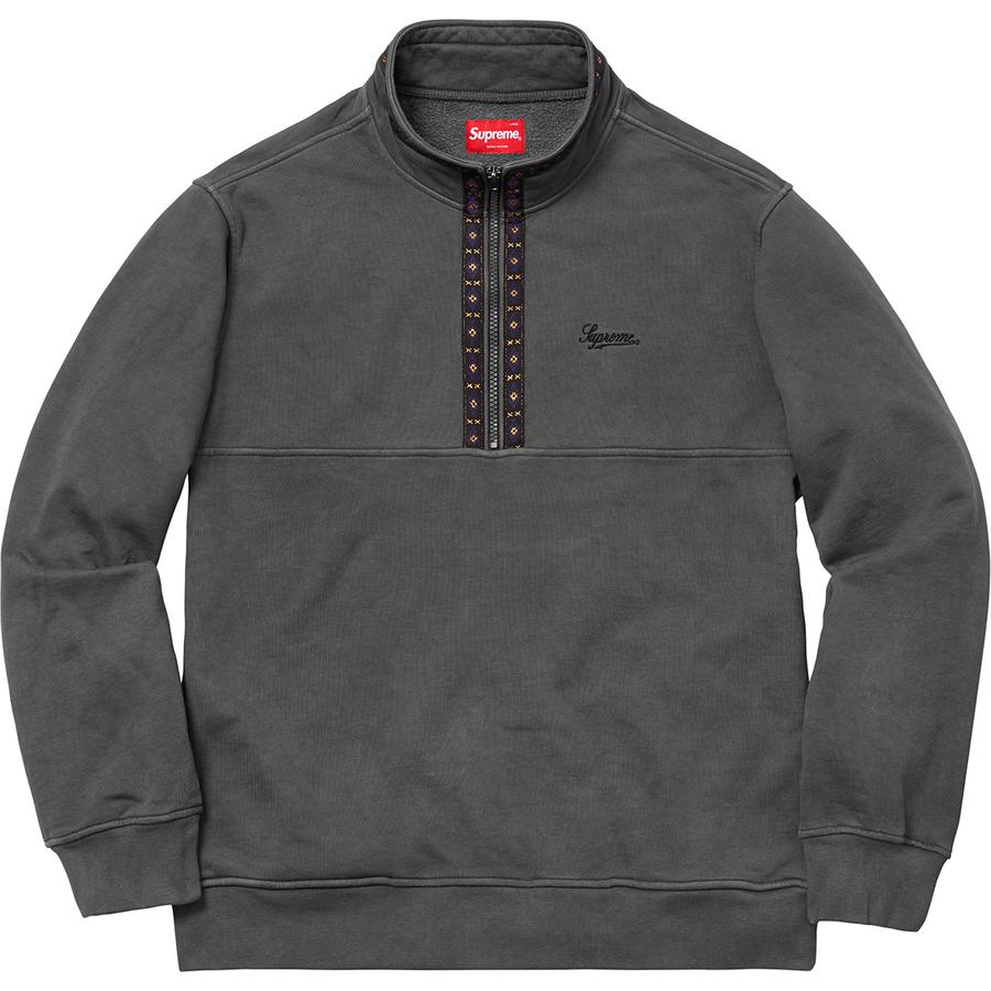 Supreme Overdyed Half Zip Sweatshirt (FW18) - $148