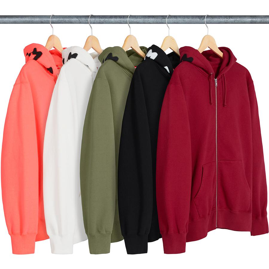 Supreme Bone Zip Up Sweatshirt (FW18) - $168