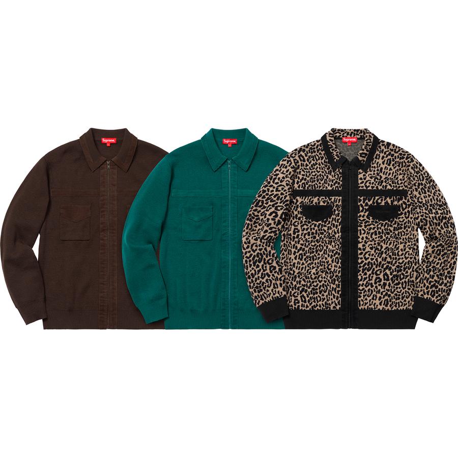 Supreme Corduroy Detailed Zip Sweater (FW18) - $158