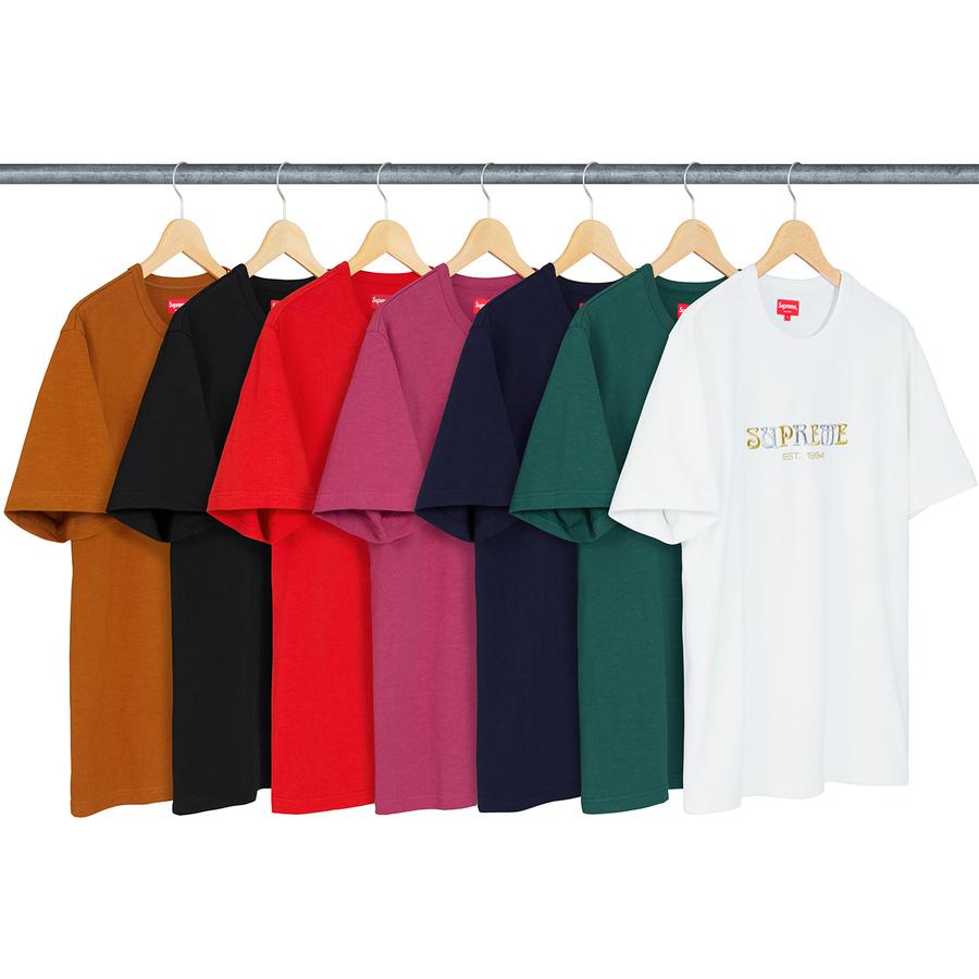 Supreme Nouveau Logo Tee (FW18) - $78