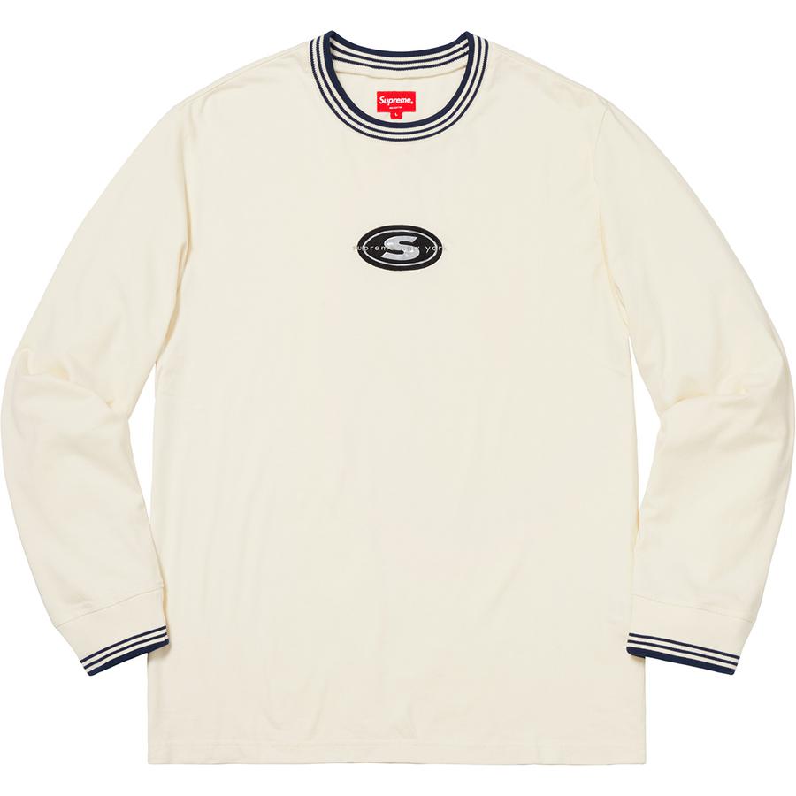 Supreme Striped Rib Logo L S Top (FW18) - $98