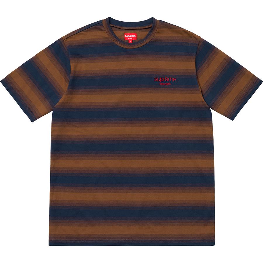 Supreme Gradient Striped S S Top (FW18) - $88