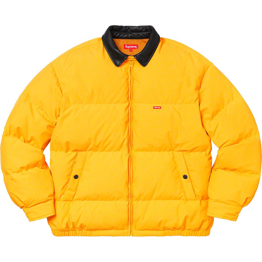 Supreme Leather Collar Puffy Jacket (FW19) - $268