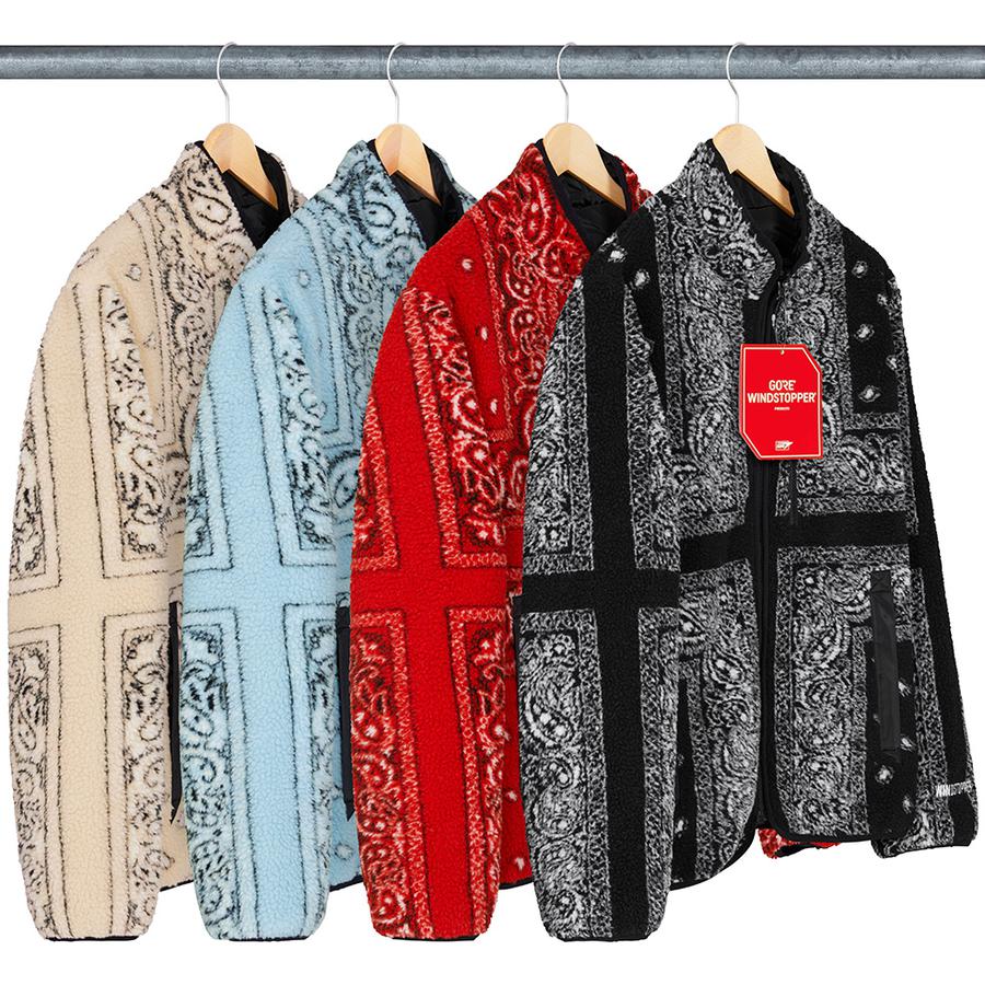 Supreme Reversible Bandana Fleece Jacket (FW19) - $228