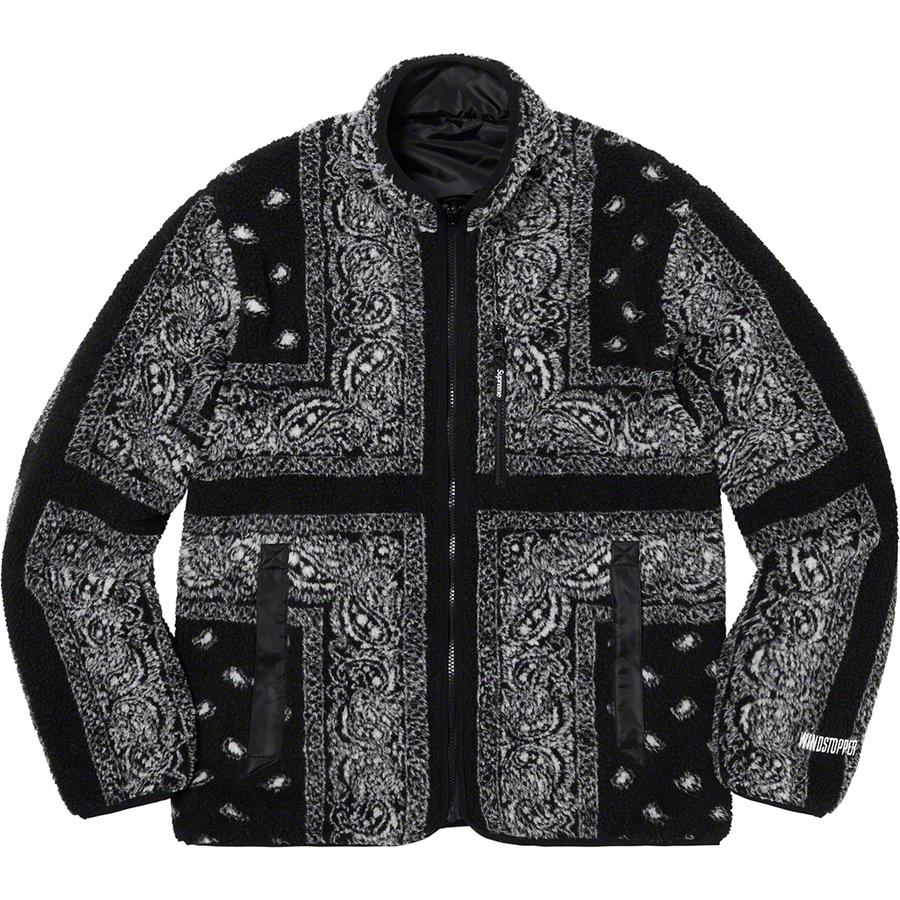 Supreme Reversible Bandana Fleece Jacket (FW19) - $228