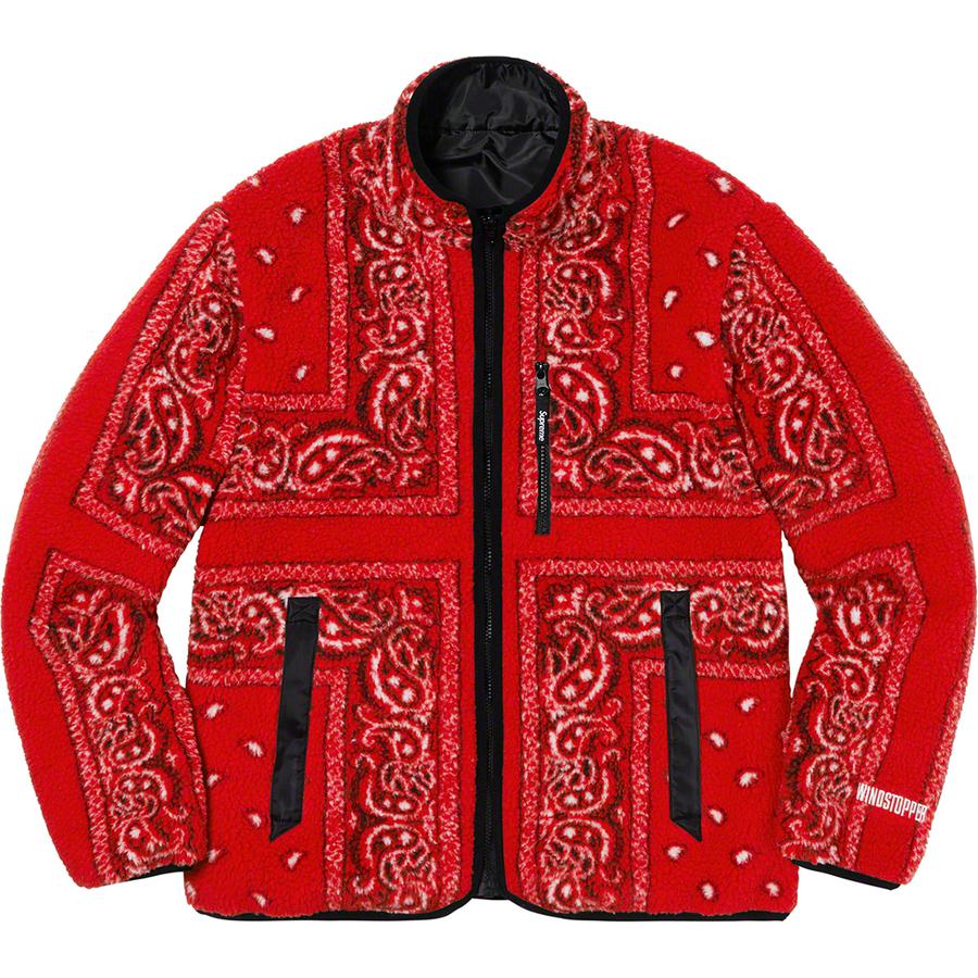 Supreme Reversible Bandana Fleece Jacket (FW19) - $228