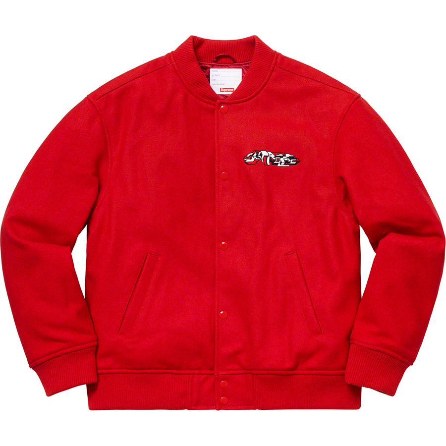 Supreme Delta Logo Varsity Jacket (FW19) - $338