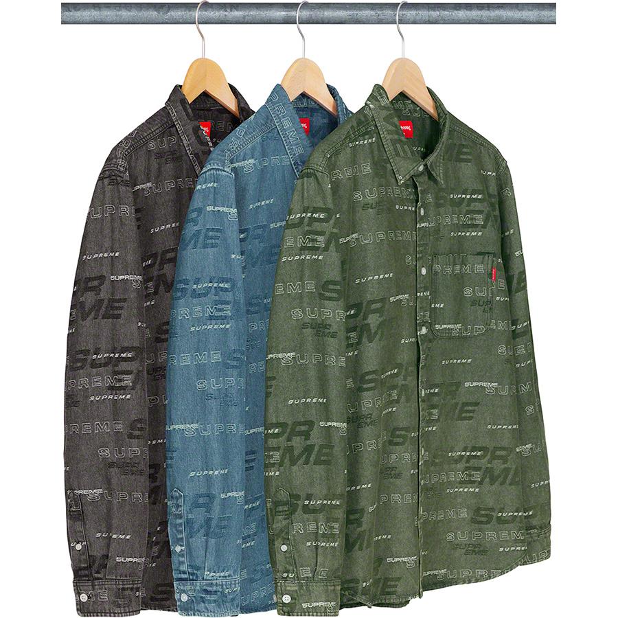 Supreme Dimensions Logo Denim Shirt (FW19) - $138