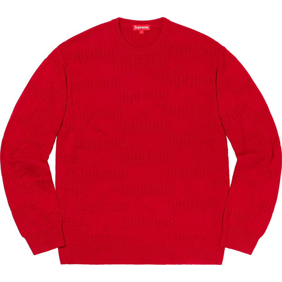 Supreme Raised Logo Sweater (FW19) - $138