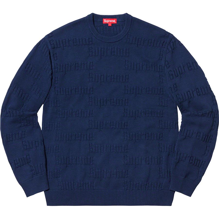 Supreme Raised Logo Sweater (FW19) - $138