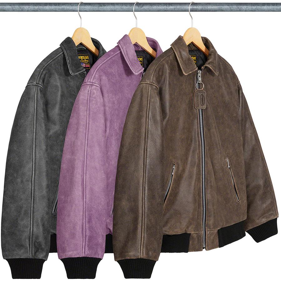 Supreme Supreme Vanson Leathers Worn Leather Jacket (FW20) - $798