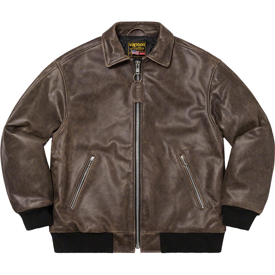 Supreme Supreme Vanson Leathers Worn Leather Jacket (FW20) - $798