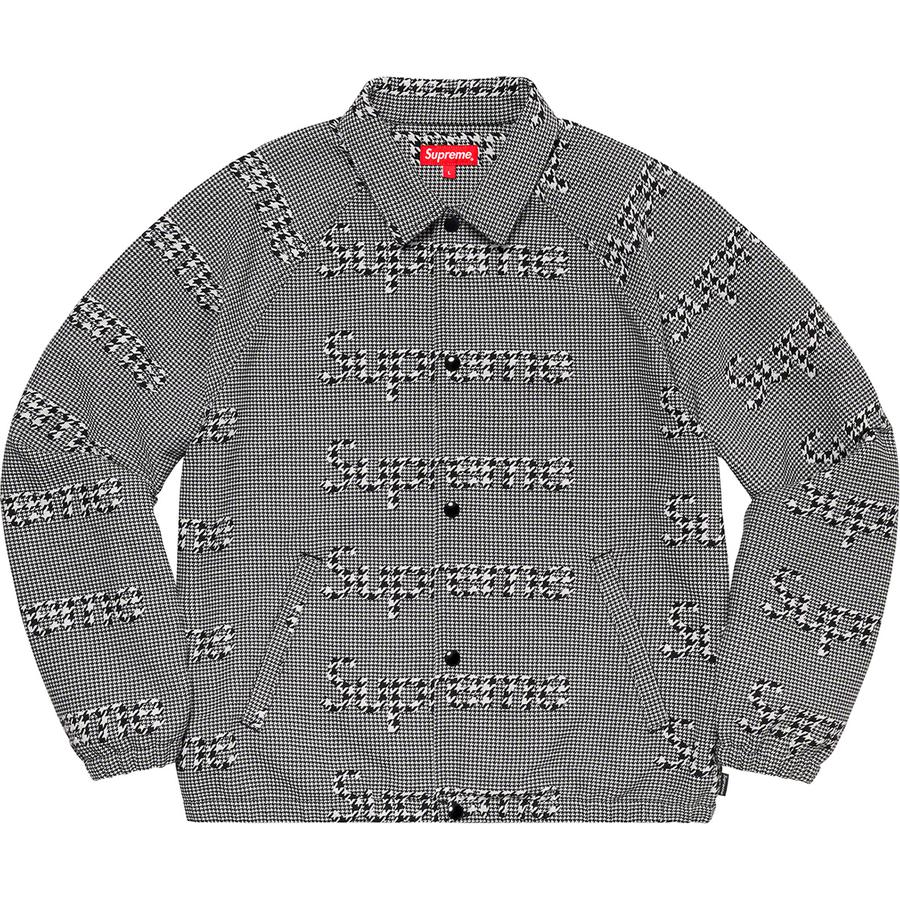 Supreme Houndstooth Logos Snap Front Jacket (FW20) - $168