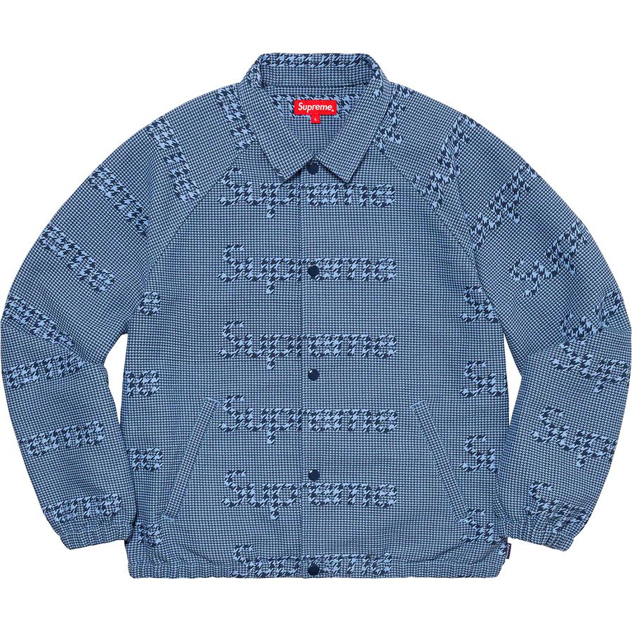 Supreme Houndstooth Logos Snap Front Jacket (FW20) - $168