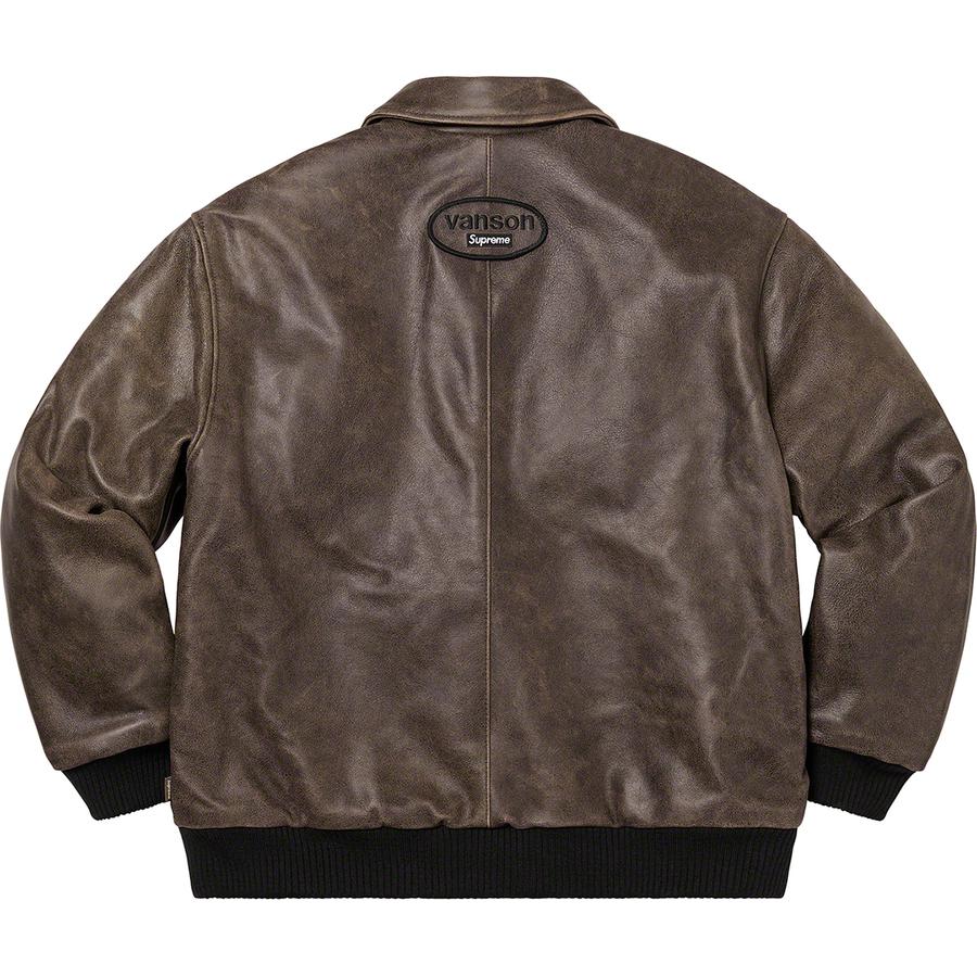 Supreme Supreme Vanson Leathers Worn Leather Jacket (FW20) - $798