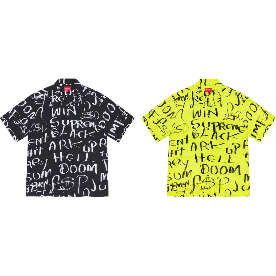 Supreme Black Ark Rayon S S Shirt (FW20) - $148