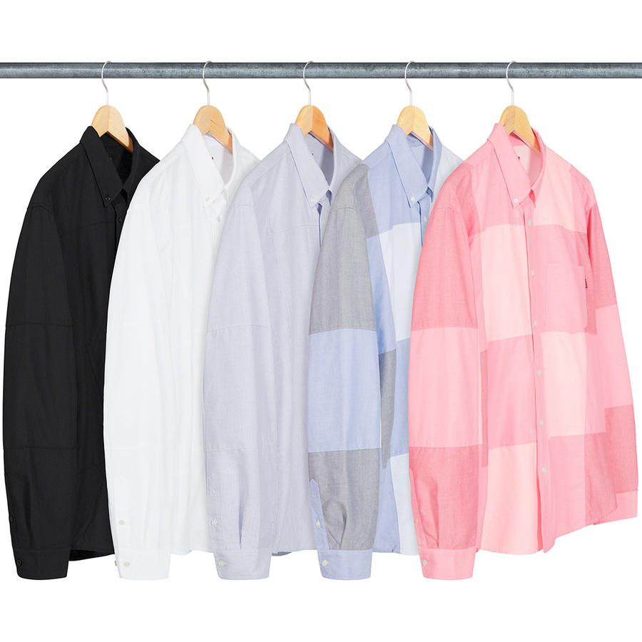 Supreme Patchwork Oxford Shirt (FW20) - $128