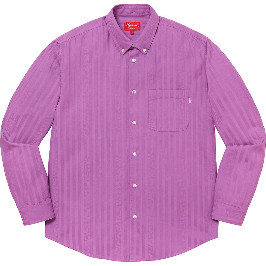 Supreme Jacquard Stripe Twill Shirt (FW20) - $128