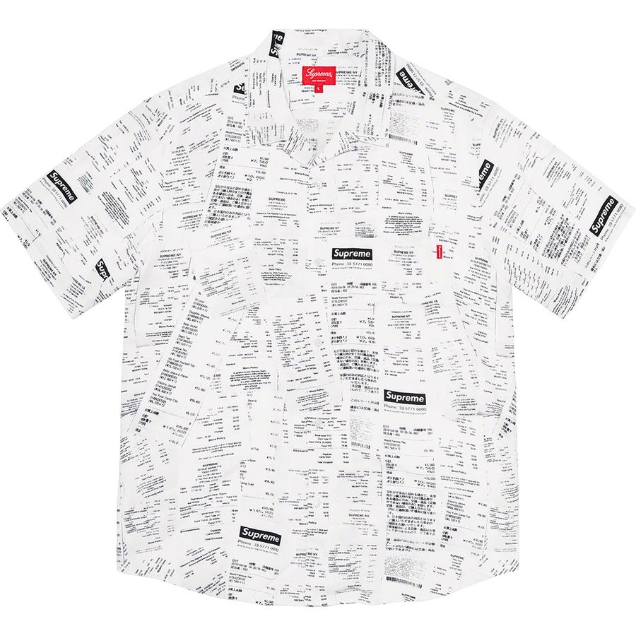 Supreme Receipts Rayon S S Shirt (FW20) - $138