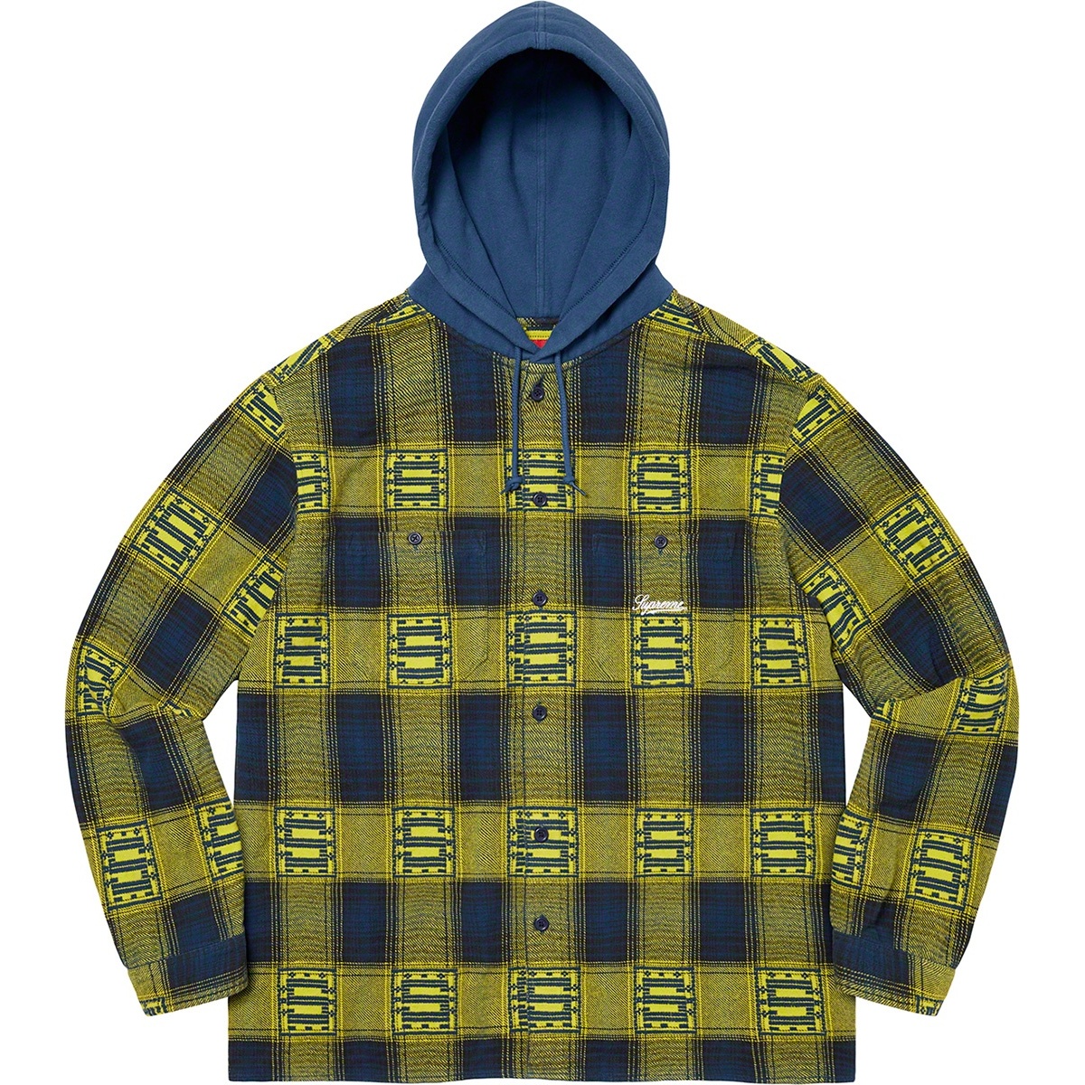 Supreme Hooded Shadow Plaid Shirt (FW20) - $138
