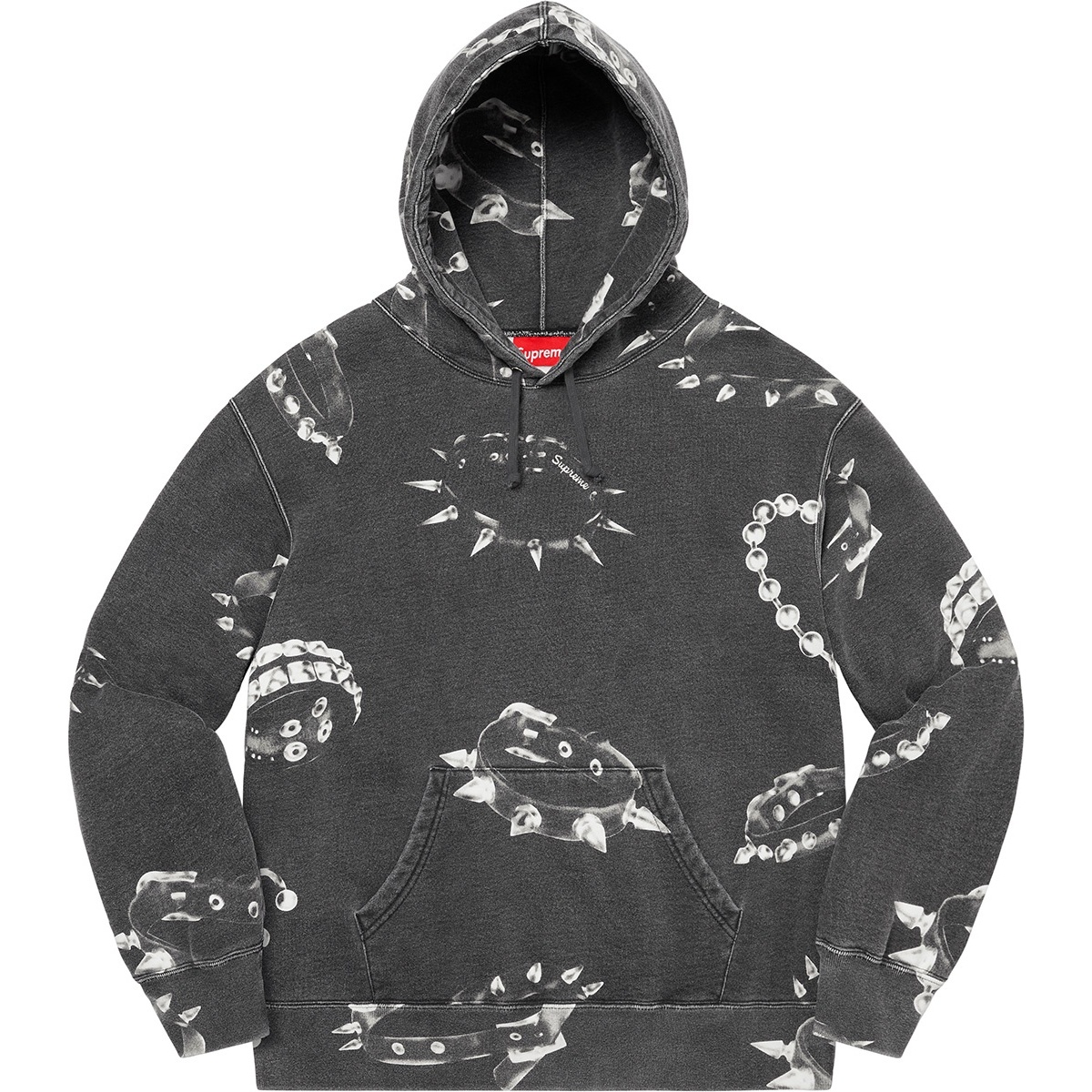 Supreme Studded Collars Hooded Sweatshirt (FW20) - $168