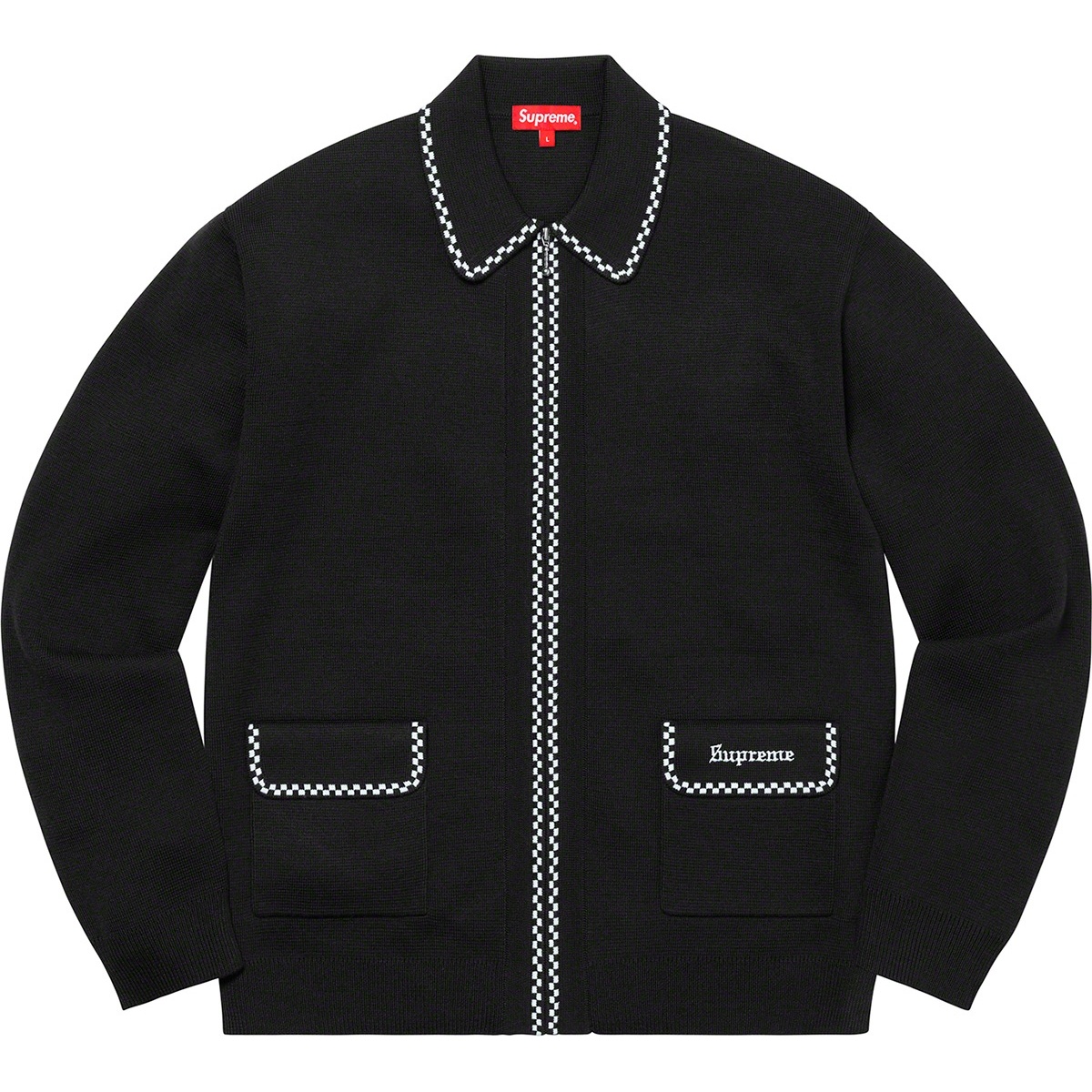 Supreme Checkerboard Zip Up Sweater (FW20) - $158