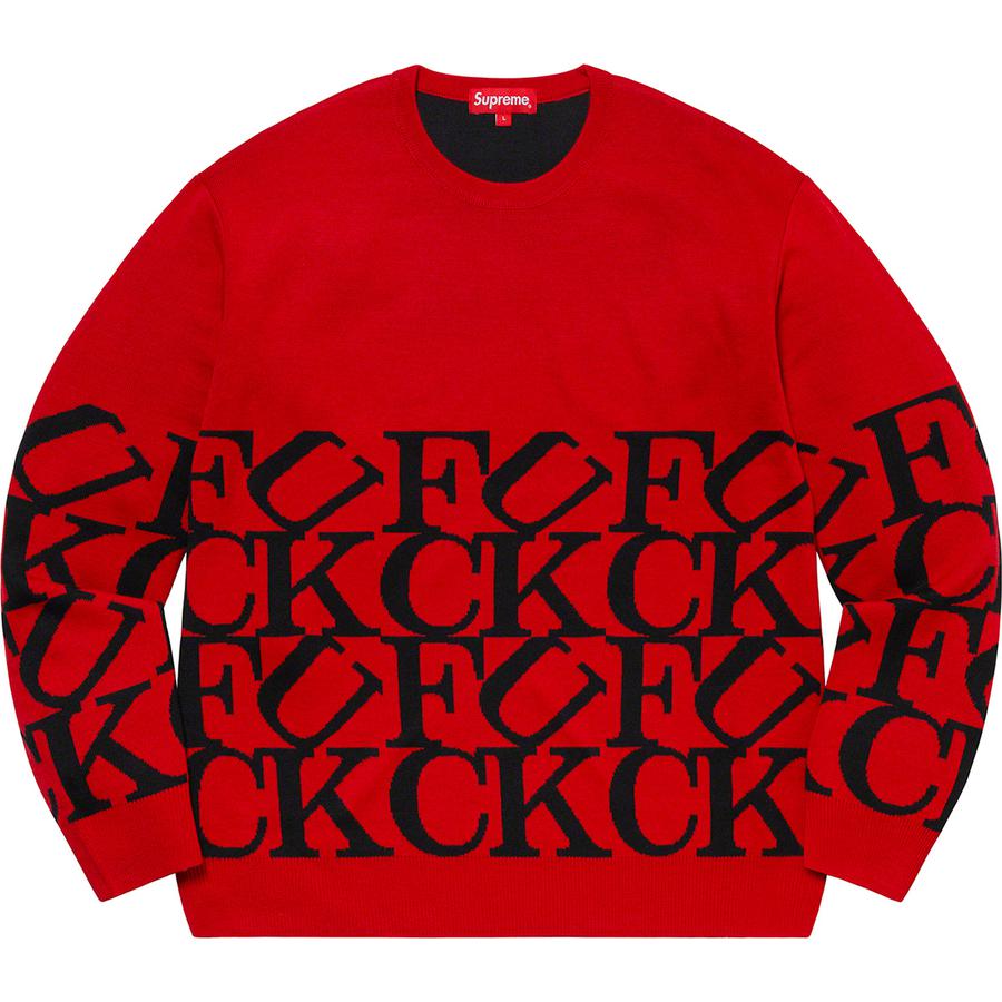 Supreme Fuck Sweater (FW20) - $148