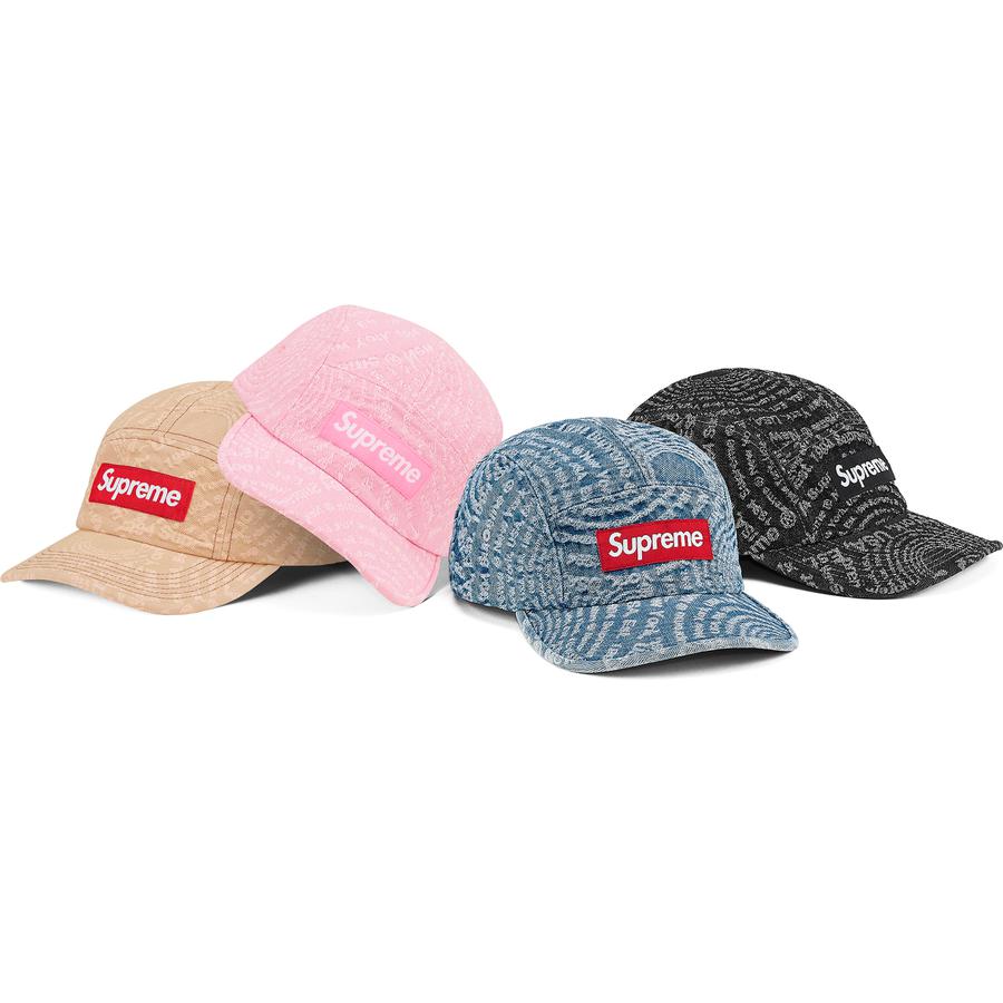 Supreme Circles Jacquard Denim Camp Cap (FW21) - $48