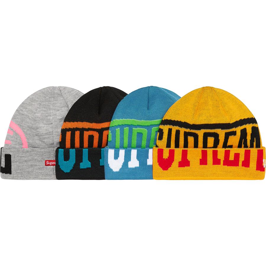 Supreme New Era 2-Tone Logo Beanie (FW21) - $38