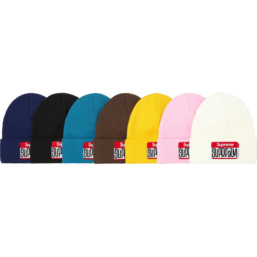 Supreme Gonz Nametag Beanie (FW21) - $38