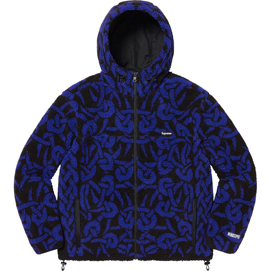 Supreme Celtic Knot Reversible WINDSTOPPER Fleece Hooded Jacket (FW21) - $238