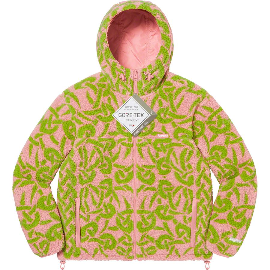 Supreme Celtic Knot Reversible WINDSTOPPER Fleece Hooded Jacket (FW21) - $238