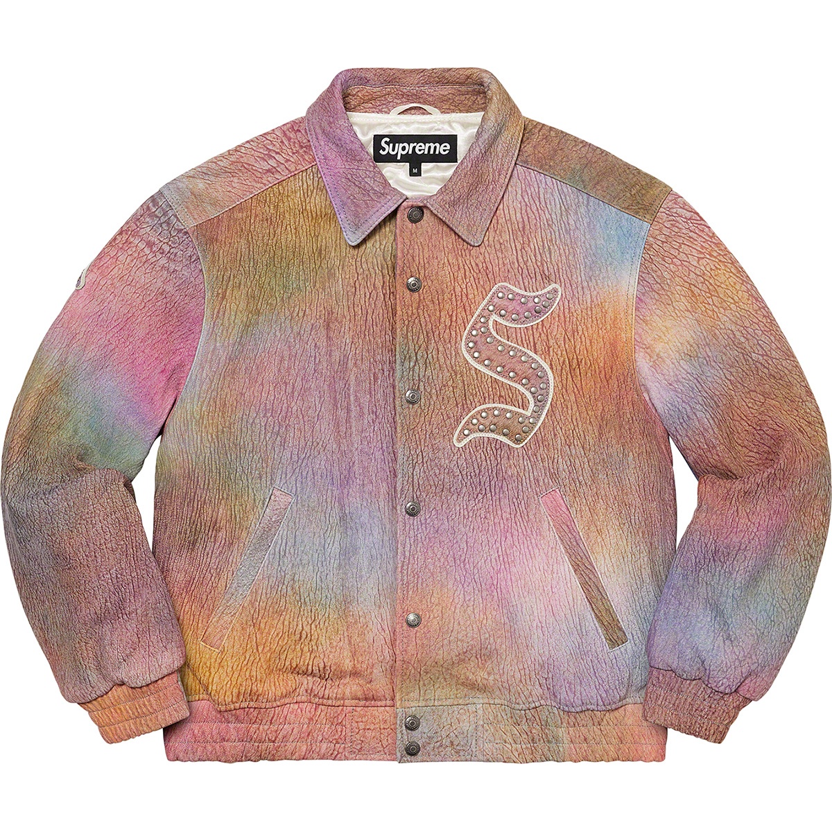 Supreme Pebbled Leather Varsity Jacket (FW21) - $798