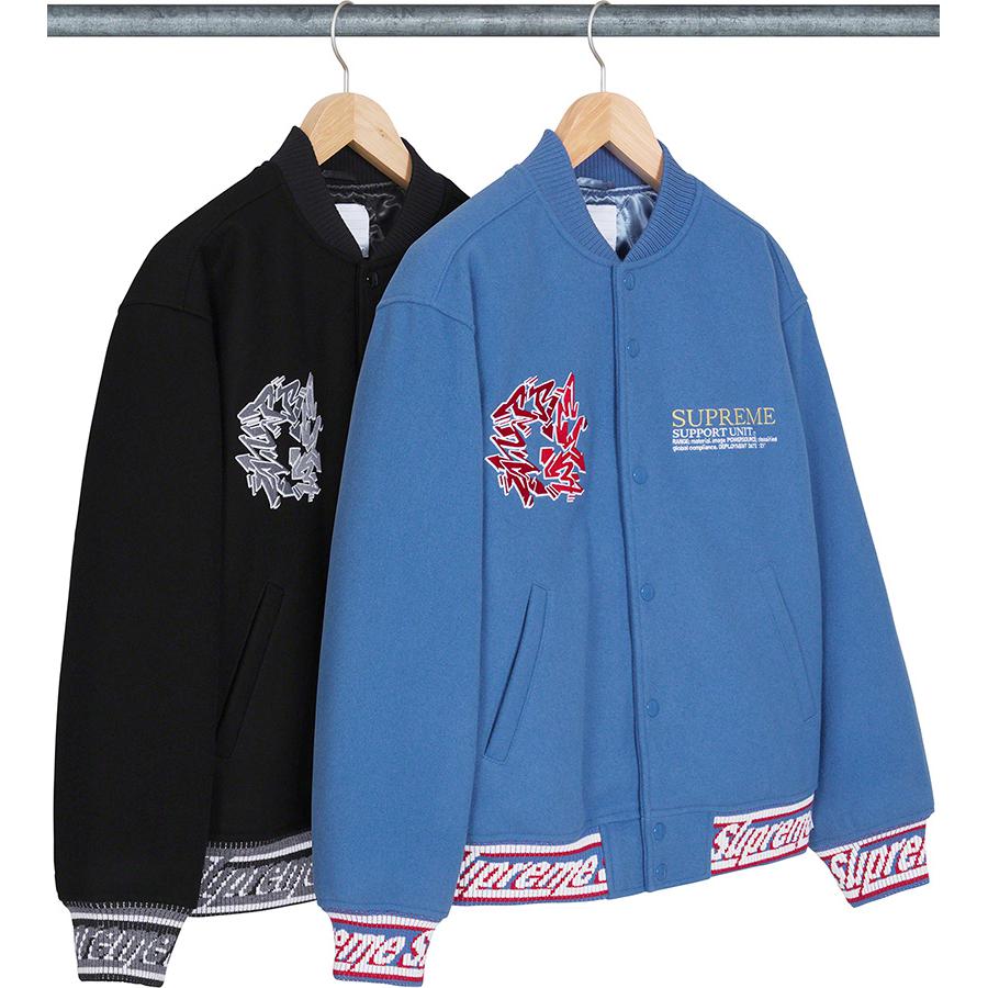 Supreme Support Unit Varsity Jacket (FW21) - $388