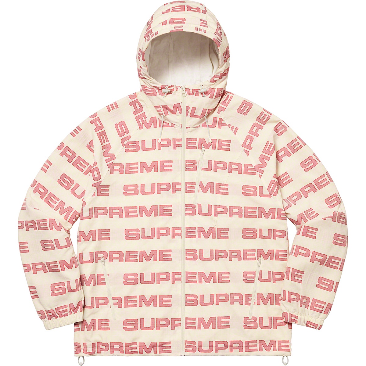 Supreme Logo Ripstop Hooded Track Jacket (FW21) - $178