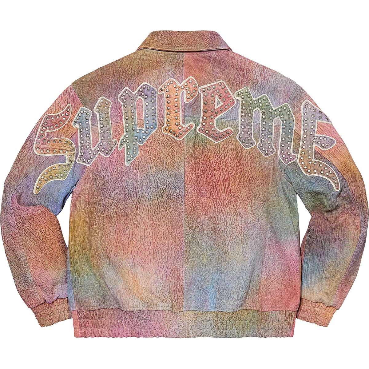 Supreme Pebbled Leather Varsity Jacket (FW21) - $798