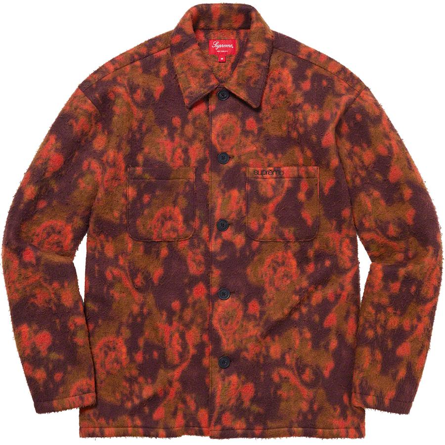 Supreme Paisley Fleece Shirt (FW21) - $138